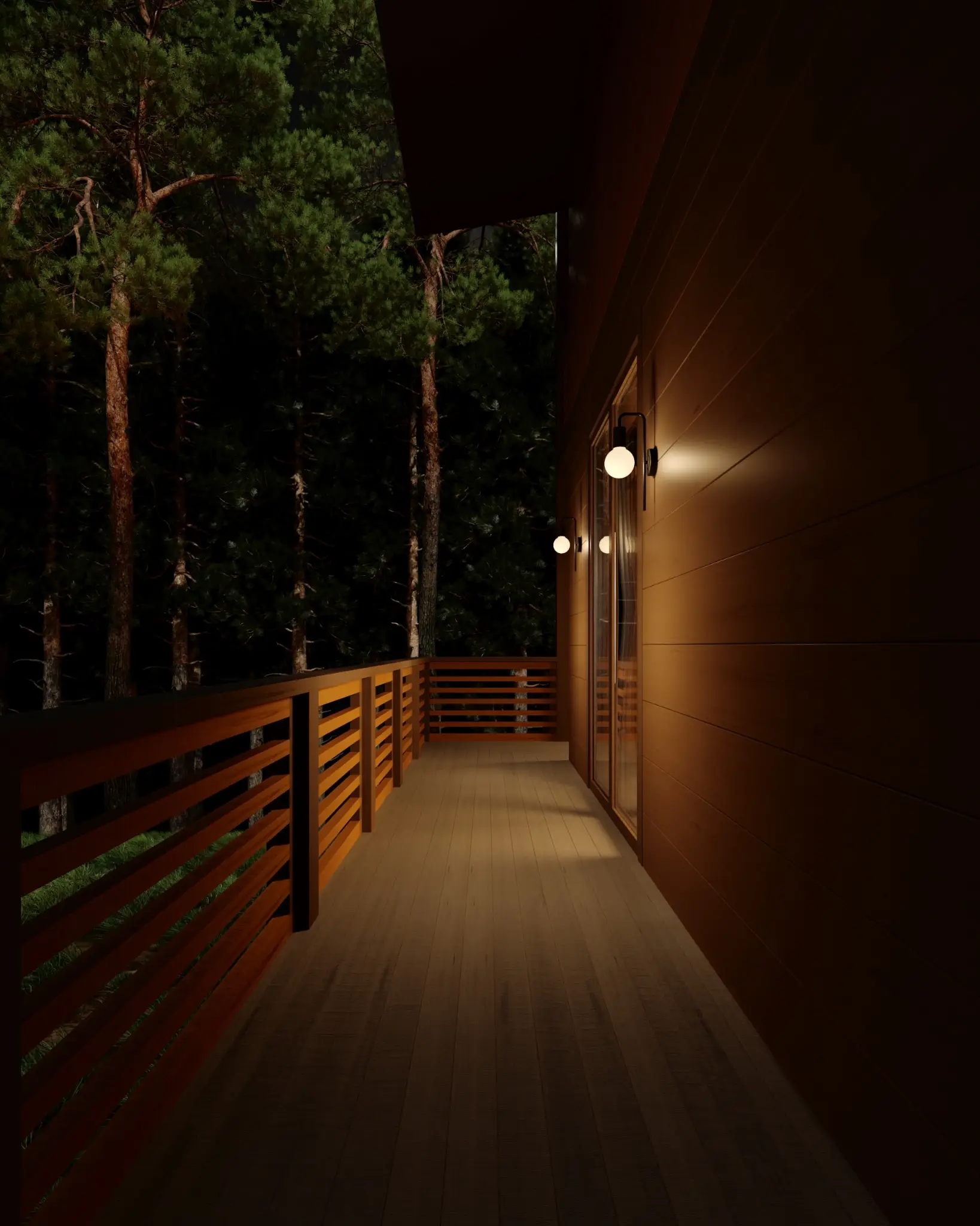 Terrace — night view 1