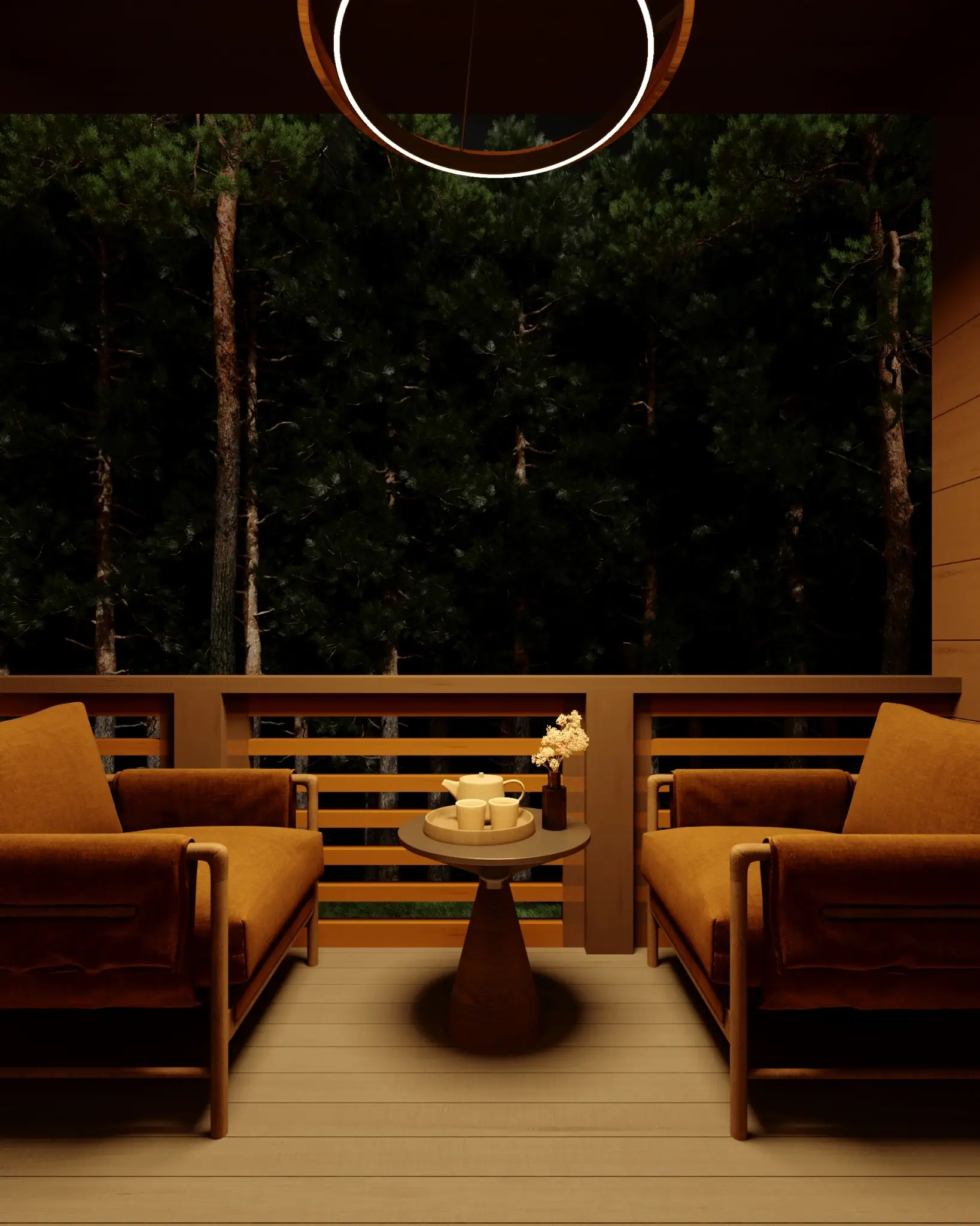 Terrace — night view 3